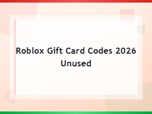 Roblox Gift Card Codes 2026 Unused – Free Unused Roblox Codes Today