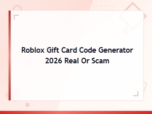 Roblox Gift Card Code Generator 2026 – Real or Scam? Truth Revealed