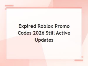 Expired Roblox Promo Codes 2026 Still Working - Latest Updates & Active List
